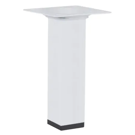 Ножка для мебели квадратная 25x25x100 мм металл белая