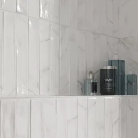 Плитка настенная Cersanit Cascada 29.8x59.8 см 1.45 м² глянцевая цвет белый