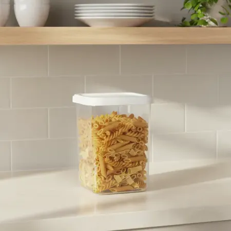 Контейнер для сыпучих продуктов KONSENSA 1.2 л полистирол цвет белый хлопковые сетчатые сумки для продуктов