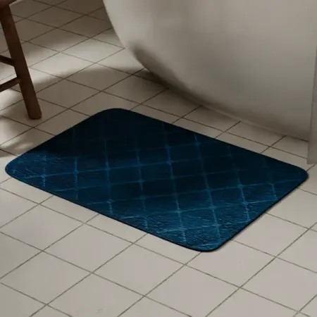 Коврик для ванной Vidage Ларго 50x80 см цвет синий