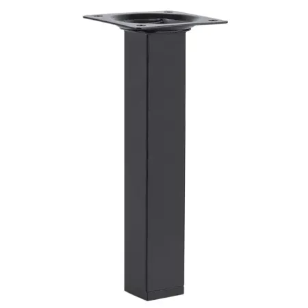 Ножка для мебели квадратная 25x25x200 мм металл черная