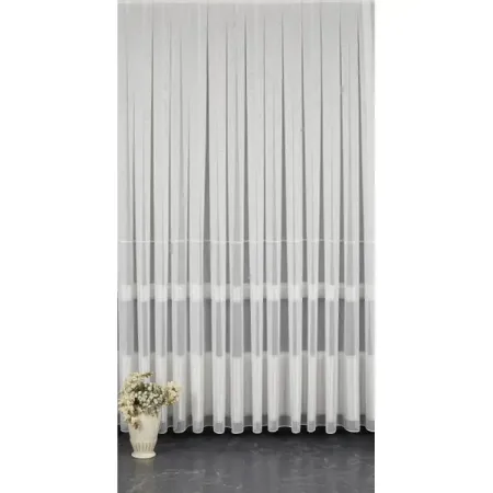 Тюль на отрез сетка Полосы 1 м/п 290 см цвет кремовый светодиодные полосы подсветки для телевизоров