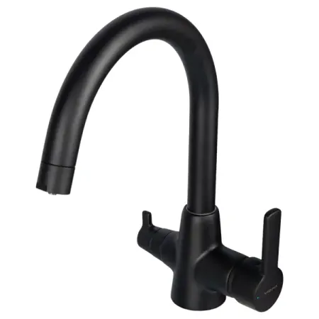Смеситель для кухни Vidima Uno общая высота 31.4 см цвет черный