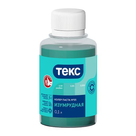 Колер паста Текс Универсал изумрудная №05 0,1 л краска акрилова художественная изумрудная 50 мл