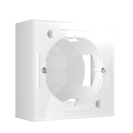 Коробка монтажная Werkel Ретро одноместная накладная белая (a053525) коробка для подарков феникс презент ретро машины 16 16 8см