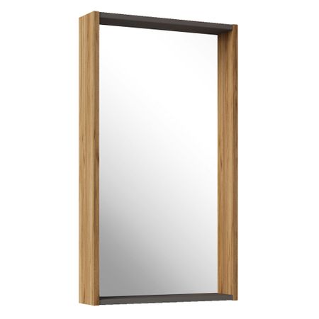 Зеркало с полкой прямоугольное 43,8х82 см в раме дуб крафт АСБ-Мебель Агата (80043) агата кристи зло под солнцем