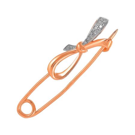 Брошь-булавка из золота с бриллиантами