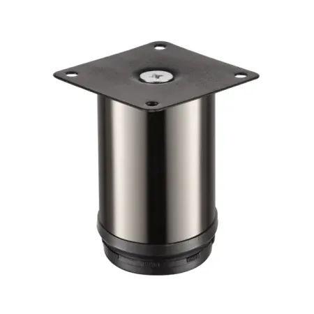 Ножка для мебели круглая ⌀50 мм 8 см сталь никель для toyota gr yaris 20 регулируемая заготовка алюминиевого зеркала заднего вида riser v2 0