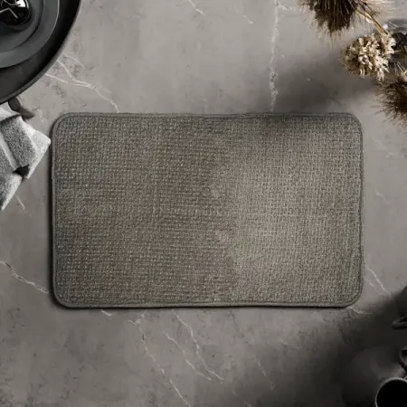 Коврик для ванной Swensa Slot 50x80 см цвет серо-коричневый