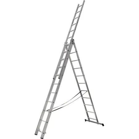 Лестница складная выдвижная алюминиевая DILWIS до 7.08 м 33 ступени максимальная нагрузка 150 кг