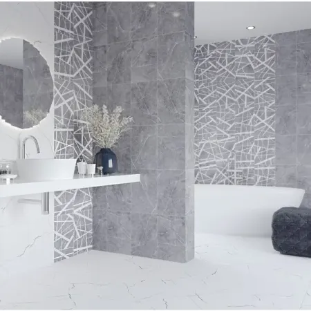 Глазурованный керамогранит Керамин Эйра 40x40 см 2.08 м² матовый цвет белый керамогранит керамин монако 5 50х50