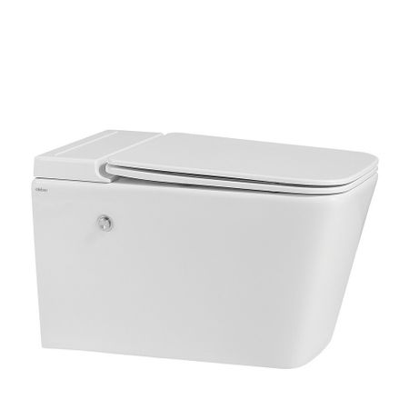 Унитаз подвесной Abber Rechteck с сиденьем дюропласт микролифт с импульсным смывом торнадо (AC1202P)