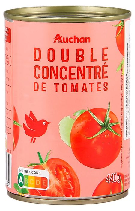 Томатная паста АШАН Красная птица Италия, 440 г