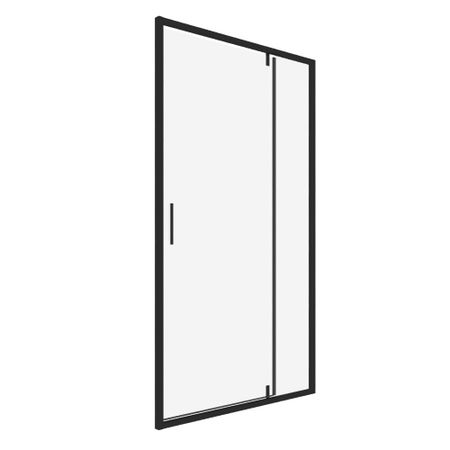 Душевая дверь RGW LE 103B стекло прозрачное 120х195 см профиль черный 6 мм распашная (711210312-14) для audi a4 b8 b9 arllord avant 8k 8w 2008 2023 передние щетки стеклоочистителя ветровое стекло 2017 2010 2013 2014 2008 2015