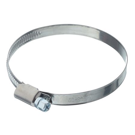 Хомут червячный обжимной 60-80 мм нержавеющая сталь (2 шт.) гайки бабочки azkd din315 нержавеющая оцинкованные м3 м12