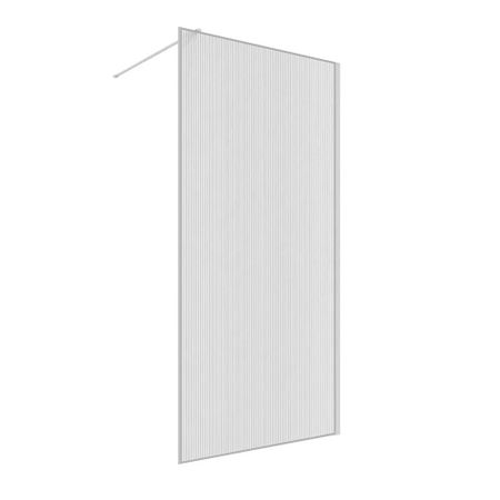 Душевая перегородка RGW WA 08 хром 120х195 см стекло рифленое 8 мм