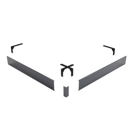 Экран для поддона RGW N/ST-01 металл 100х100х10 см квадрат графит (50231500-02)