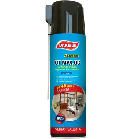 Аэрозоль от мух, ос и других насекомых Доктор Клаус