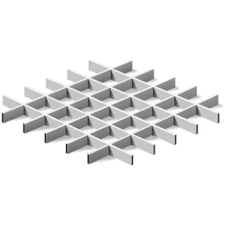 Комплект грильято 100x100x40 мм 2.88 м2 металлик комплект креплений для алюминиевого профиля heltc 2020 3030 4040