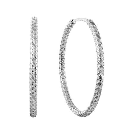 Серьги-конго из серебра