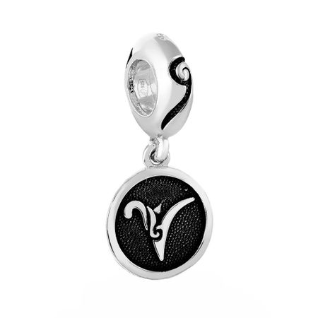 Серебряный шарм со знаком зодиака Овен