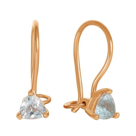 Золотые детские с топазами Sky