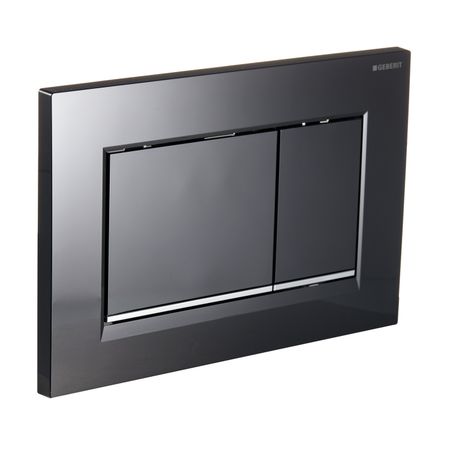 Клавиша смыва для инсталляций Geberit Sigma 30 черная/хром глянцевый (115.883.KM.1)