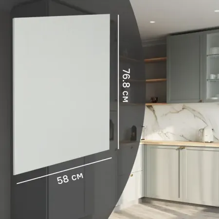 Фальшпанель для кухонного шкафа Кинель 58x76.8 см KONSENSA ДСП цвет серо-зеленый алексей зырянов долгосрочная месть