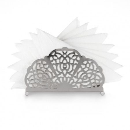 Салфетница Luxstahl Кружево 15,5 см