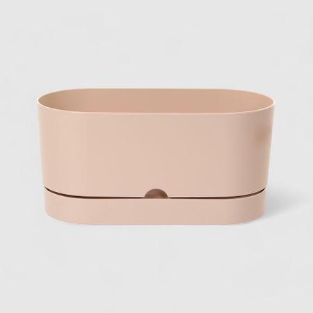 Горшок с поддоном Polimod begonya балконный 30x14см кремовый