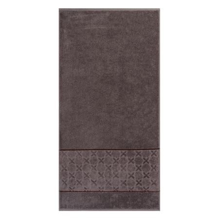Махровое полотенце Cleanelly Noce moscata коричневое 50х100 см