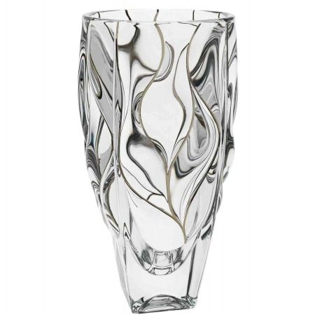 Ваза Bohemia Jihlava Bamboo декор платиновые линии 30 см