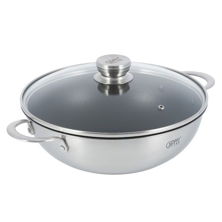 Вок Gipfel Fusion 28x9см с трехслойным дном