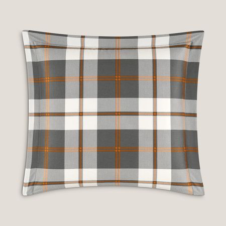 Наволочка Togas Корли серый/оранжевый 70x70 см