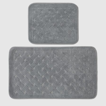 Набор ковриков для ванны Retro textil Hamper серый 2 шт