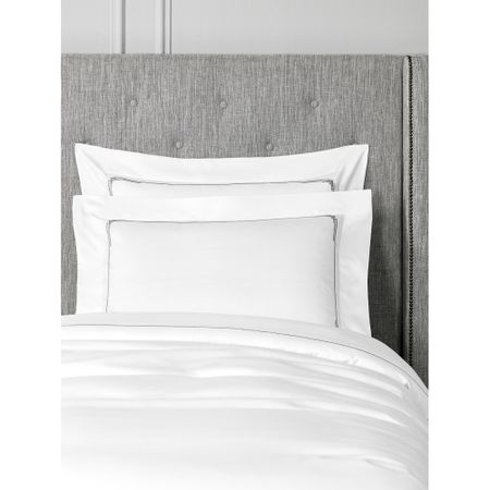 Наволочка Togas Джаспер белый/серый 50x70