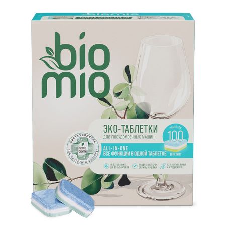 Таблетки для посудомоечной машины BioMio Эвкалипт 16 г 100 шт