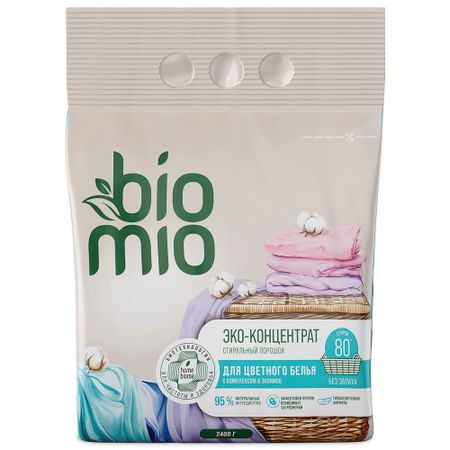 Стиральный порошок BioMio Универсальный без запаха 2400 г