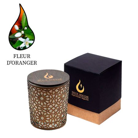 Аромасвеча Nour Bougie Stockholm Fleur d’oranger 450 г