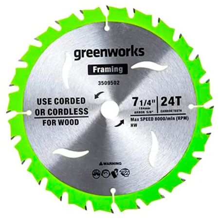Диск пильный по дереву Greenworks 184x20 мм, 24T