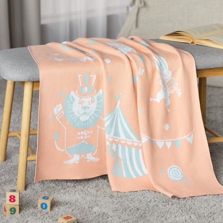 Плед Togas Циркус коралловый 100х150 см