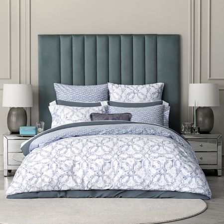 Комплект постельного белья Togas Блюнари синий Двуспальный евро