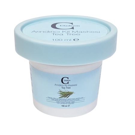 Глиняная маска для лица Claderm Tea Tree / Чайное Дерево 100 мл