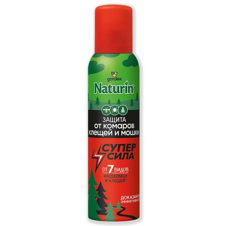 Аэрозоль Gardex Naturin от комаров, клещей и мошки 165 мл