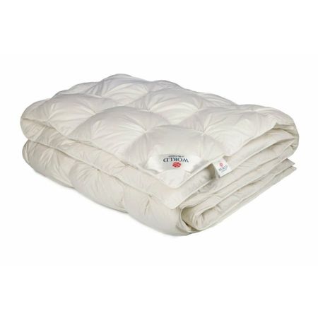 Одеяло Belashoff White Down 100% с буфами по одной стороне 200х220 см