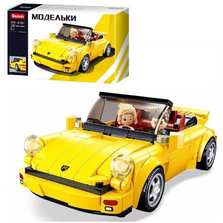 Конструктор Sluban желтый карбиолет (M38-B1097)