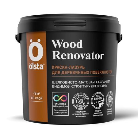 Краска-лазурь Olsta wood renovator база c 0.9л ольга вадимовна крылова контурные карты 5 класс география фгос россия в новых границах