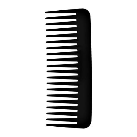 Расчёска для волос Lady Pink Basic Professional с редкими зубьями чёрная 16 см