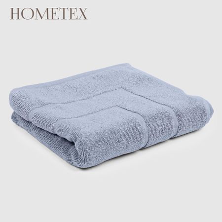 Полотенце махровое для ног Hometex Original голубой 50x90 см