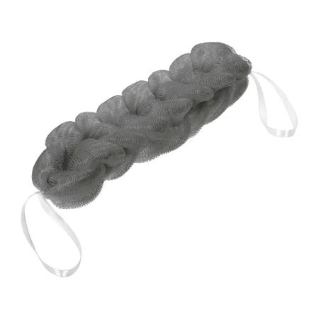 Мочалка-косичка Банные штучки серая 40 г 26х5х5 см